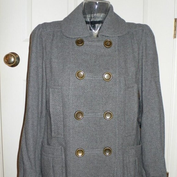 Marc Jacobs Elephant Gray Wool Jacket Coat $498 Size 2